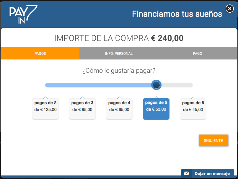 Cuotas de Financión